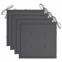 Set da Pranzo da Giardino 5 pz Pieghevole con Cuscini in Bambù 3063960