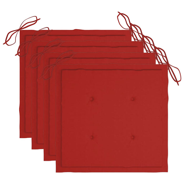 Set da Pranzo da Giardino 5 pz Pieghevole con Cuscini in Bambù 3063966