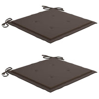 Sedie da Giardino Pieghevoli 2 pz con Cuscini in Bambù 3063995