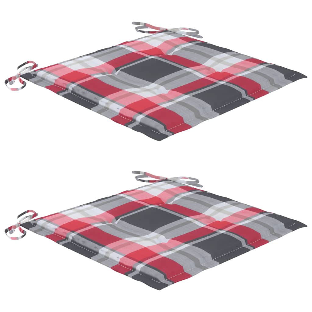 Sedie da Giardino Pieghevoli 2 pz con Cuscini in Bambù 3064000