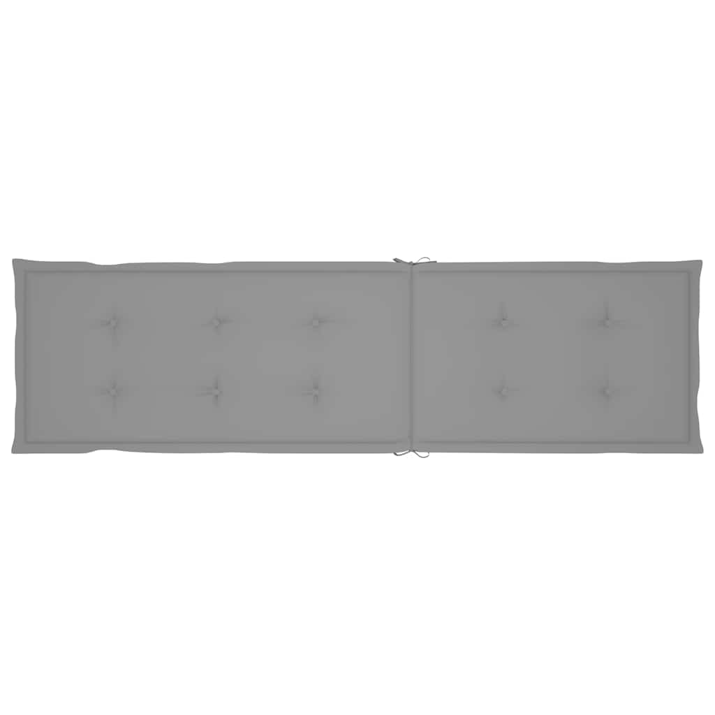 Sdraio da Esterni con Poggiapiedi e Cuscino Massello di Acacia cod mxl 78373