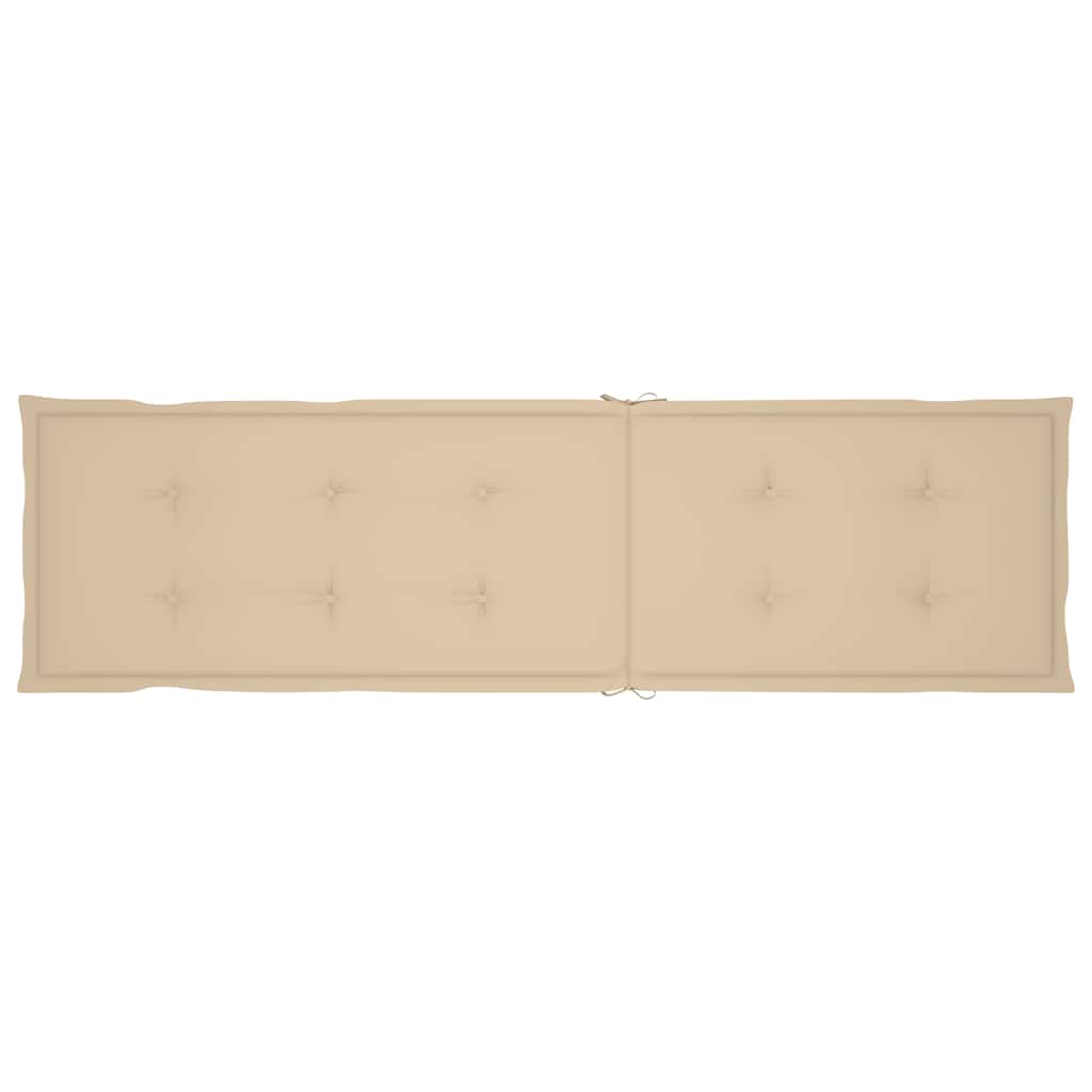 Sdraio da Esterni con Poggiapiedi e Cuscino Massello di Acacia cod mxl 74978