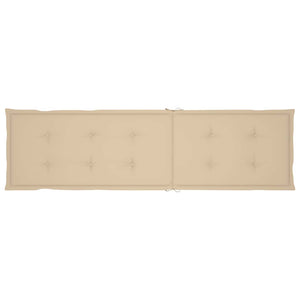 Sdraio da Esterni con Poggiapiedi e Cuscino Massello di Acacia cod mxl 74978