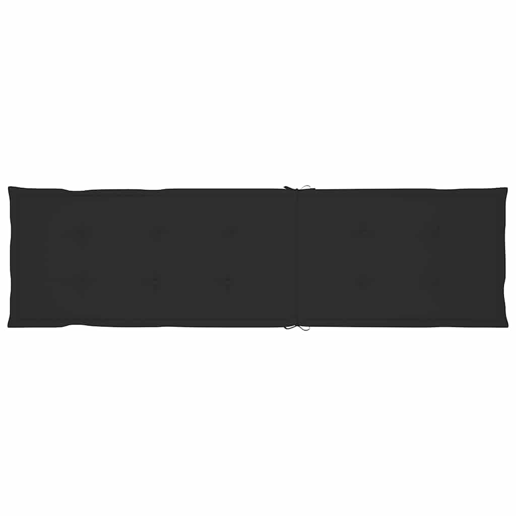 Sdraio da Esterni con Poggiapiedi e Cuscino Massello di Acacia cod mxl 74044