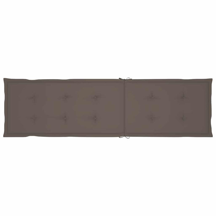 Sdraio da Esterni con Poggiapiedi e Cuscino Massello di Acacia cod mxl 74036