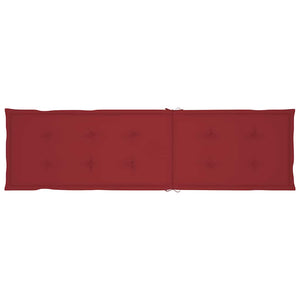 Sdraio da Esterni con Poggiapiedi e Cuscino Massello di Acacia cod mxl 74037