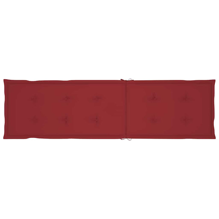 Sdraio da Esterni con Poggiapiedi e Cuscino Massello di Acacia cod mxl 74037