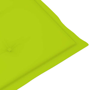 Sdraio da Esterni con Poggiapiedi e Cuscino Massello di Acacia cod mxl 74983