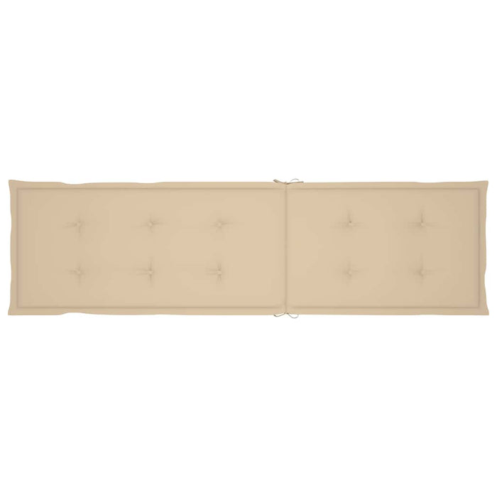 Sdraio da Esterni con Poggiapiedi e Cuscino Massello d'Acacia 3064032