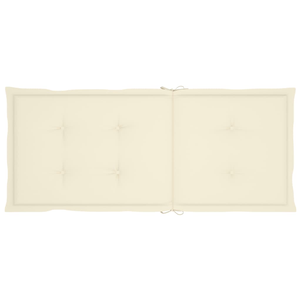 Sedie da Giardino Reclinabili 2 pz con Cuscini Massello Acacia 3064061