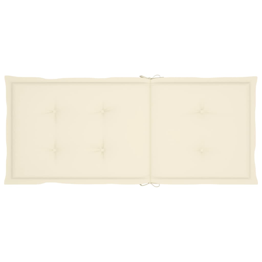 Sedie da Giardino Pieghevoli 3 pz con Cuscini Acacia Massello 3064091