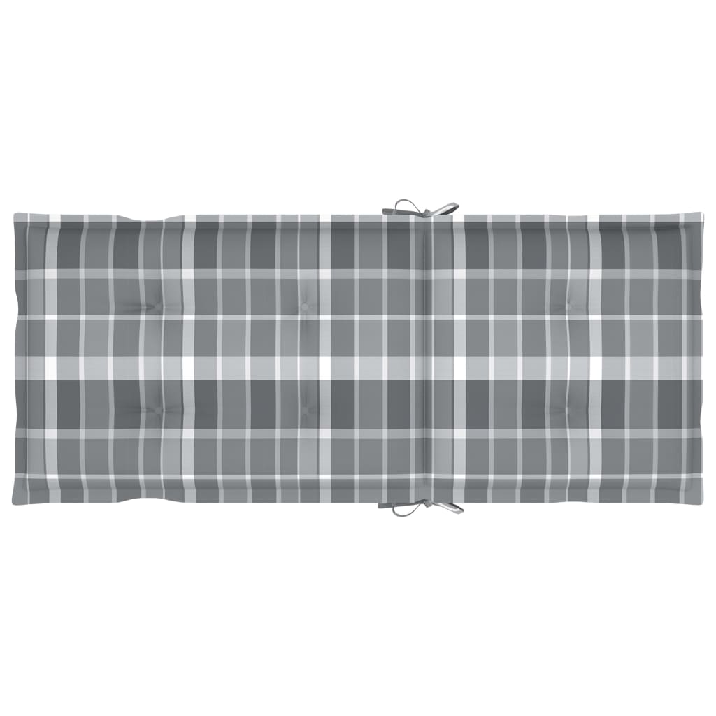 Sedie da Giardino Pieghevoli 3 pz con Cuscini Acacia Massello 3064118