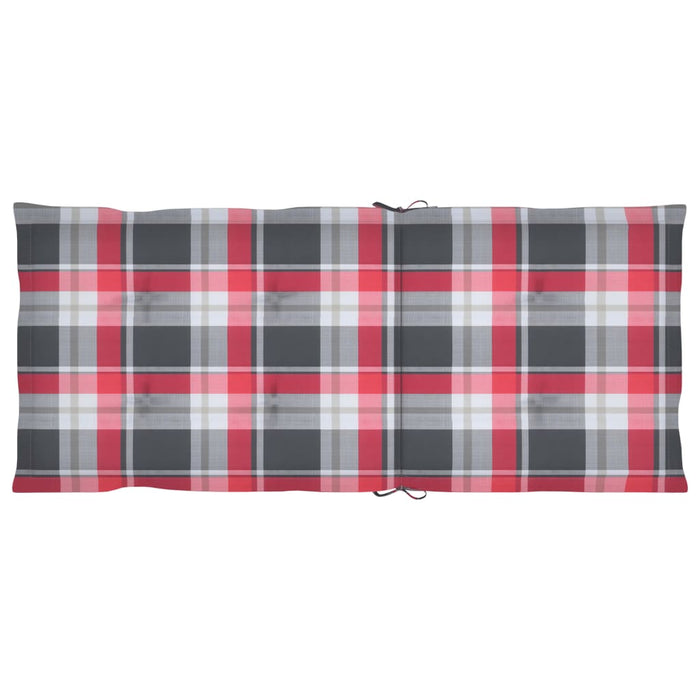 Sedia a Dondolo con Cuscini Grigia in Legno Massello di Acacia 3064222