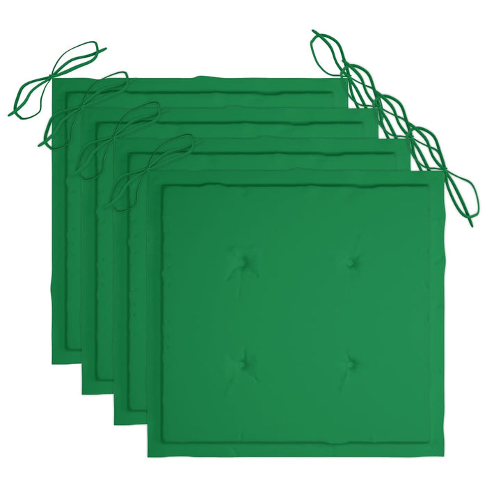 Sedie da Pranzo da Esterni con Cuscini 3 pz Massello di Acacia 3064352