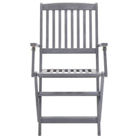 Sedie da Giardino Pieghevoli 2pz con Cuscini in Massello Acacia 3064485