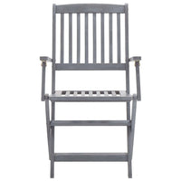 Sedie da Giardino Pieghevoli 2pz con Cuscini in Massello Acacia cod mxl 44602