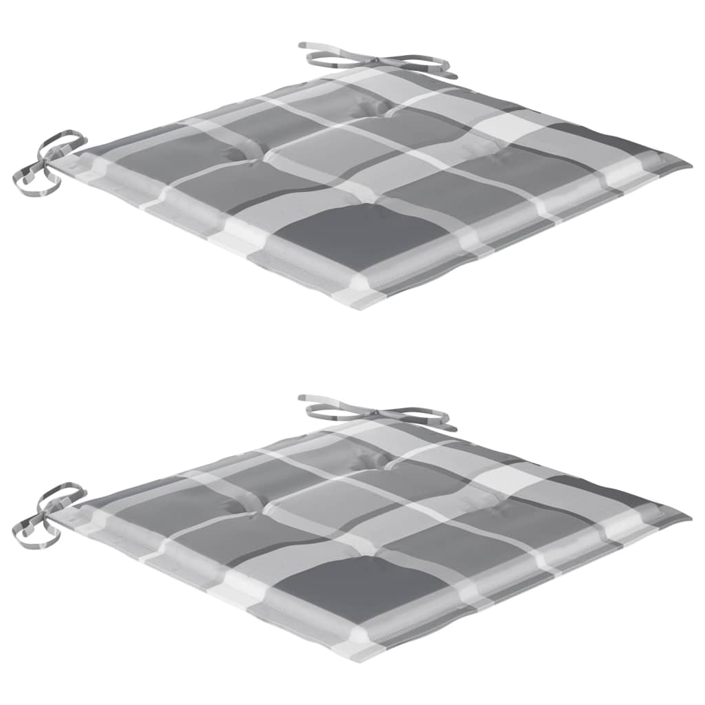 Sedie da Giardino Pieghevoli 2pz con Cuscini in Massello Acacia 3064550