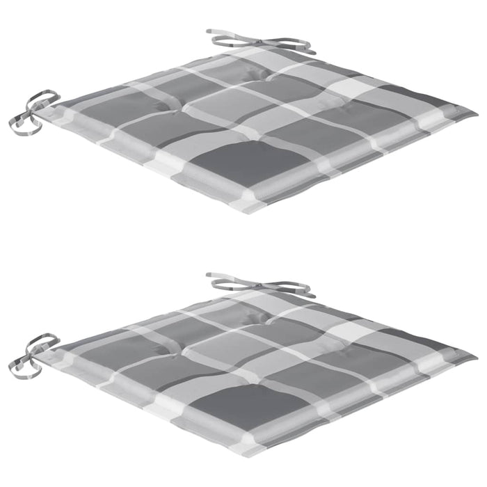 Sedie da Giardino Pieghevoli 2pz con Cuscini in Massello Acacia 3064550