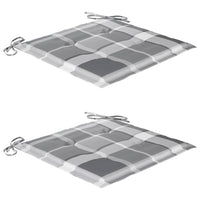 Sedie da Giardino Pieghevoli 2pz con Cuscini in Massello Acacia cod mxl 8166