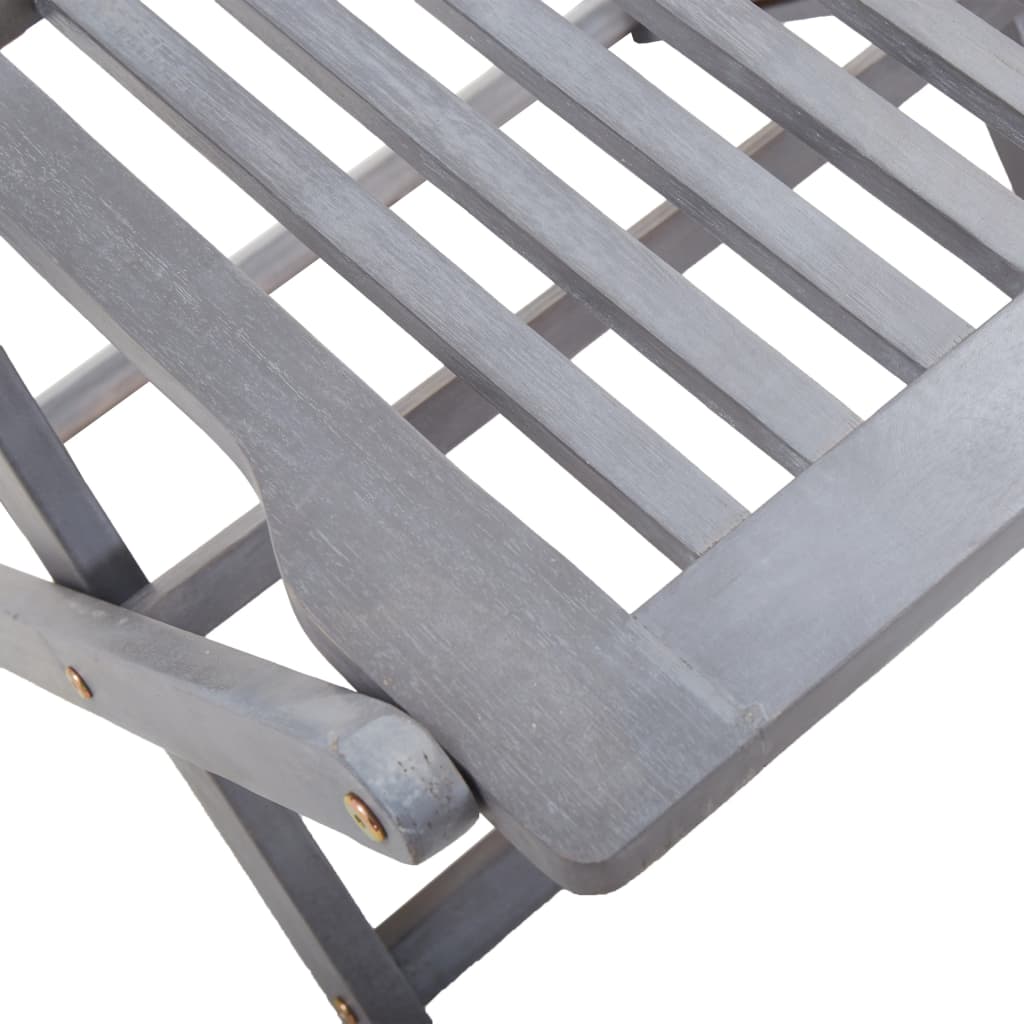 Sedie da Giardino Pieghevoli 4pz con Cuscini in Massello Acacia 3064577