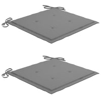 Sedie da Giardino Pieghevoli 2 pz con Cuscini Massello Acacia 3064591