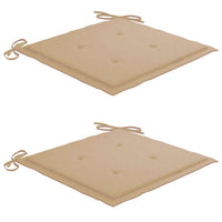 Sedie da Giardino Pieghevoli 2 pz con Cuscini Massello Acacia 3064593