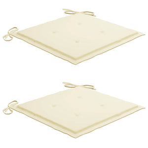 Sedie da Giardino Pieghevoli 2 pz con Cuscini Massello Acacia 3064646