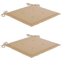 Sedie da Giardino Pieghevoli 2 pz con Cuscini Massello Acacia 3064647