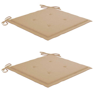 Sedie da Giardino Pieghevoli 2 pz con Cuscini Massello Acacia 3064647