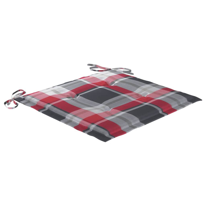 Sedie da Giardino Pieghevoli 2 pz con Cuscini Massello Acacia