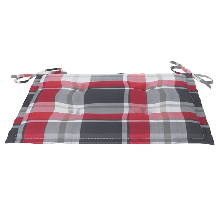 Sedie da Giardino Pieghevoli 2 pz con Cuscini Massello Acacia