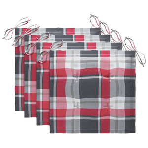 Sedie da Giardino Pieghevoli 4 pz con Cuscini Massello Acacia