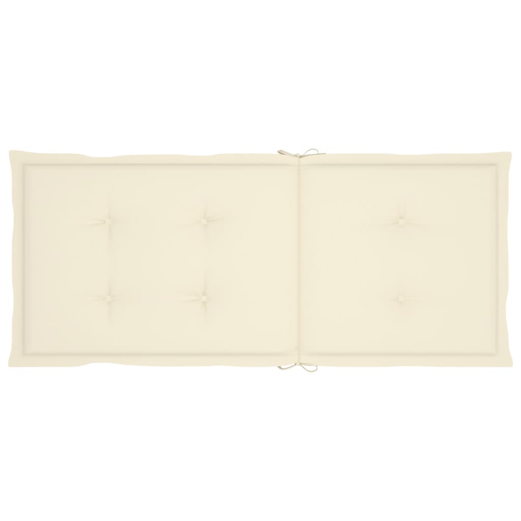 Sedie da Giardino Reclinabili 3 pz con Cuscini Massello Acacia 3064730