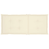 Sedie da Giardino Reclinabili 3 pz con Cuscini Massello Acacia 3064730