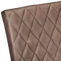 Sedie da Pranzo a Sbalzo 6 pz Marroni in Vera Pelle 3059810