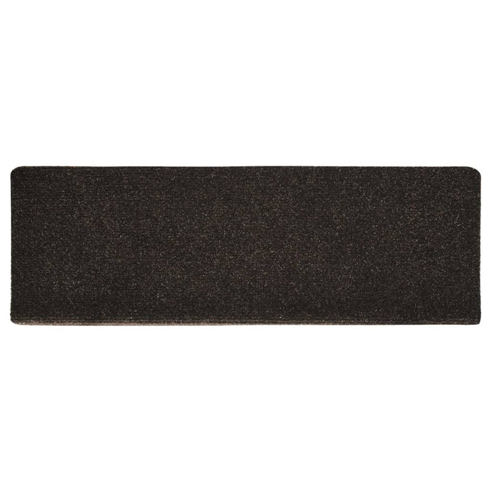 Tappetini per Scale Tessuto Agugliato 15 pz 65x21x4 cm 326187