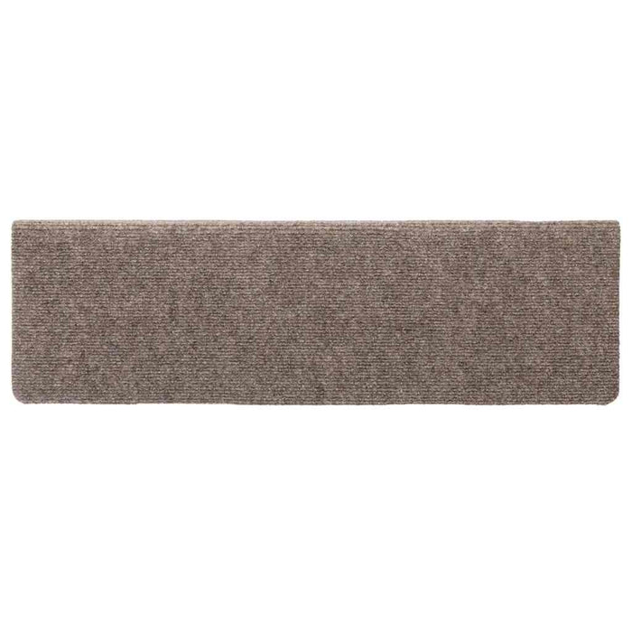 Tappetini per Scale Tessuto Agugliato 15 pz 65x25 cm Crema cod mxl 78232