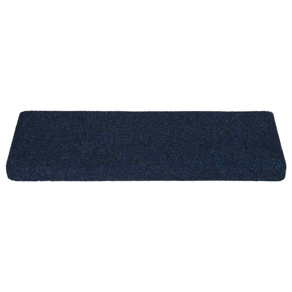 Tappetini per Scale Tessuto Agugliato 15 pz 65x25 cm Blu cod mxl 65174