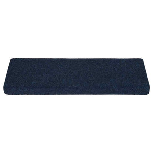 Tappetini per Scale Tessuto Agugliato 15 pz 65x25 cm Blu cod mxl 65174