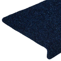 Tappetini per Scale Tessuto Agugliato 15 pz 65x25 cm Blu cod mxl 65174