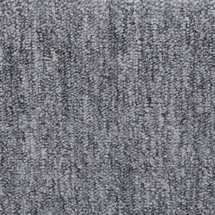 Tappetini per scale 15 pz 65x21x4 cm Grigio chiaro Bordo rettangolare 326198