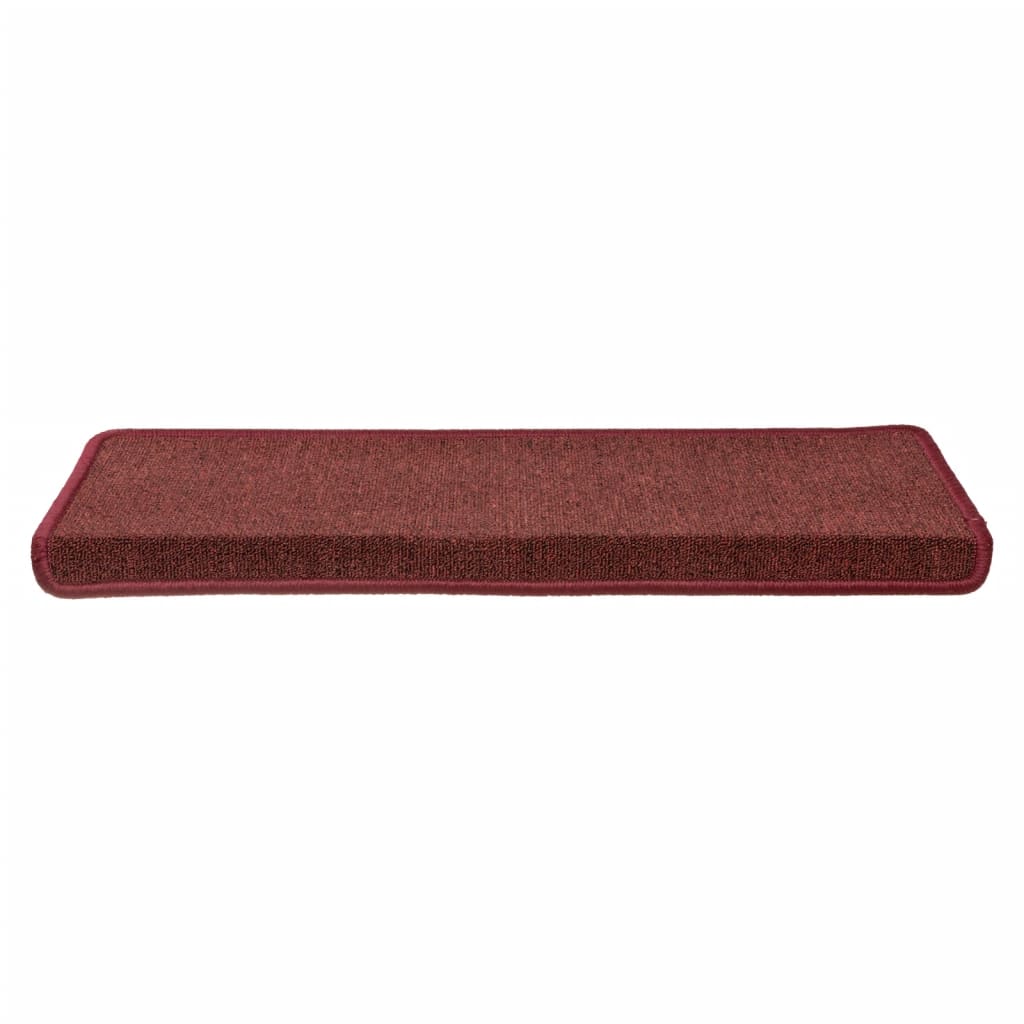 Tappetini per Scale 15 pz 65x25 cm Rosso Opaco cod mxl 76739