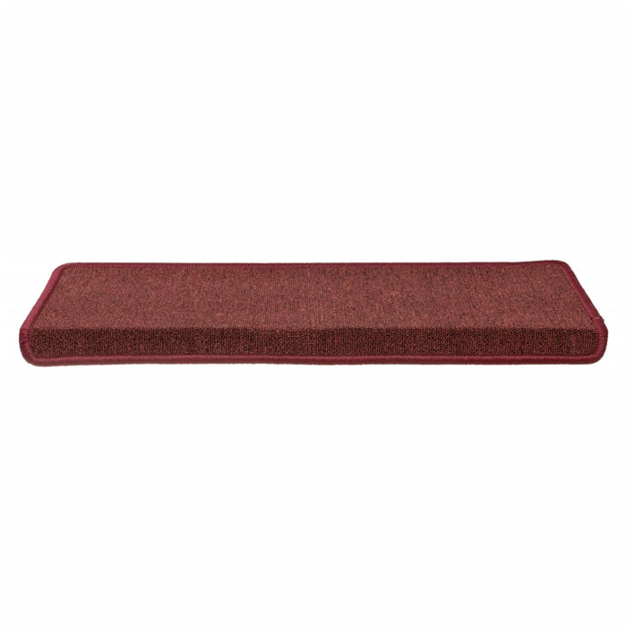 Tappetini per Scale 15 pz 65x25 cm Rosso Opaco cod mxl 76739