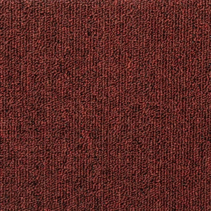 Tappetini per scale 15 pz 65x21x4 cm Bordeaux bordo rettangolare 326199