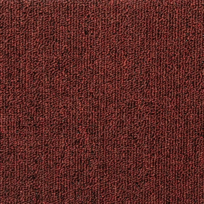 Tappetini per scale 15 pz 65x21x4 cm Bordeaux bordo rettangolare 326199