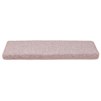 Tappetini per scale 15 pz 65x21x4 cm Rosa chiaro con bordo rettangolare 326201