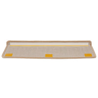 Tappetini per scale 15 pz 65x21x4 cm Oro Bordo rettangolare 326202