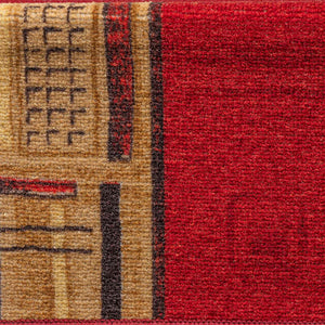 Tappetini Autoadesivi per Scale 15 pz 65x21x4 cm Rossi