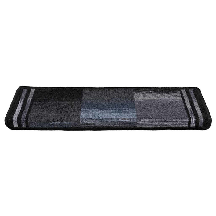 Tappetini Autoadesivi per Scale 15 pz 65x21x4 cm Neri e Grigi 326208