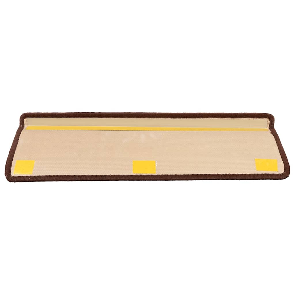 Tappetini Autoadesivi per Scale 15 pz 65x21x4 cm Marroni 326209